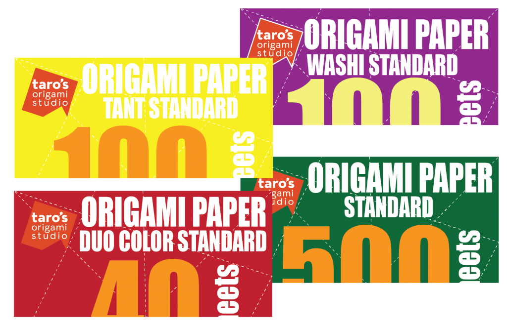 Large size 9.5 inch Premium Japanese Origami Paper, 60 Sheets, Single –  Taro's Origami Studio Store