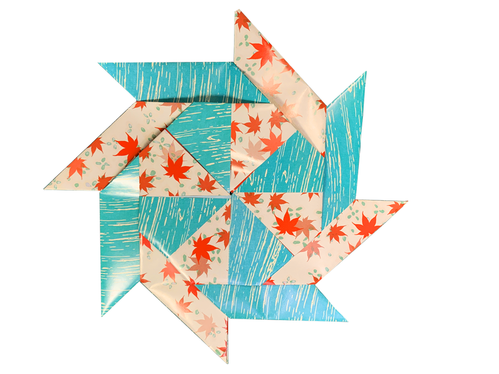 pinwheel_flying_disc_origami365 Taro's Origami Studio Elearning and Shop