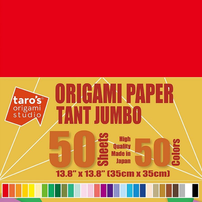 TANT Large size 9.5 inch (24cm) Premium Japanese Origami Paper, 50